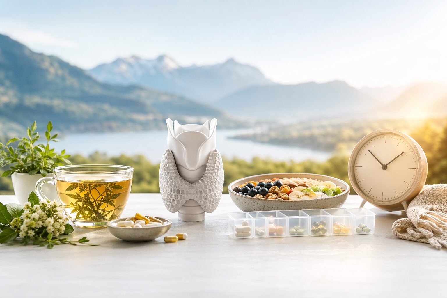 Petit-déjeuner lumineux pour mieux dormir avec hypothyroïdie et soutenir la thyroïde.