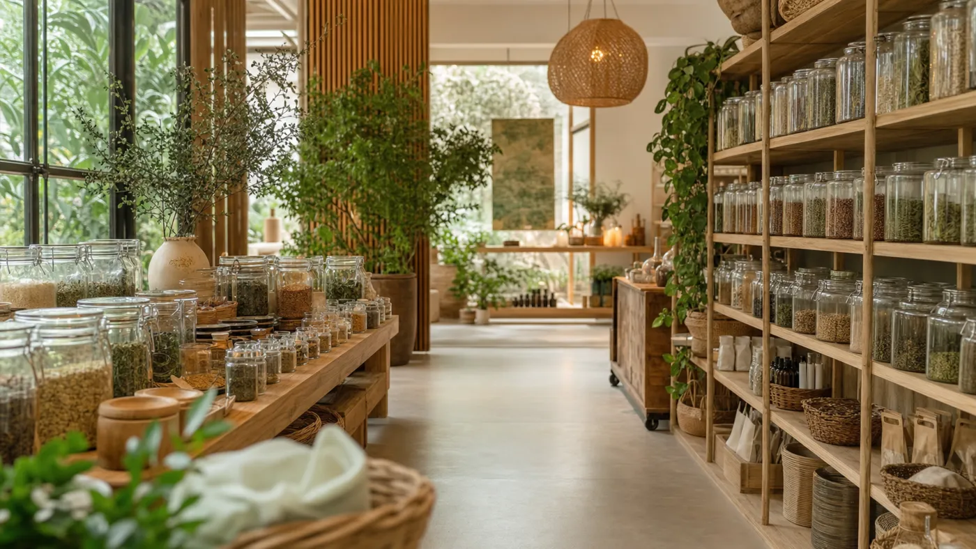 Environnements d'exercice du naturopathe : cabinet, centre de bien-être, magasin bio