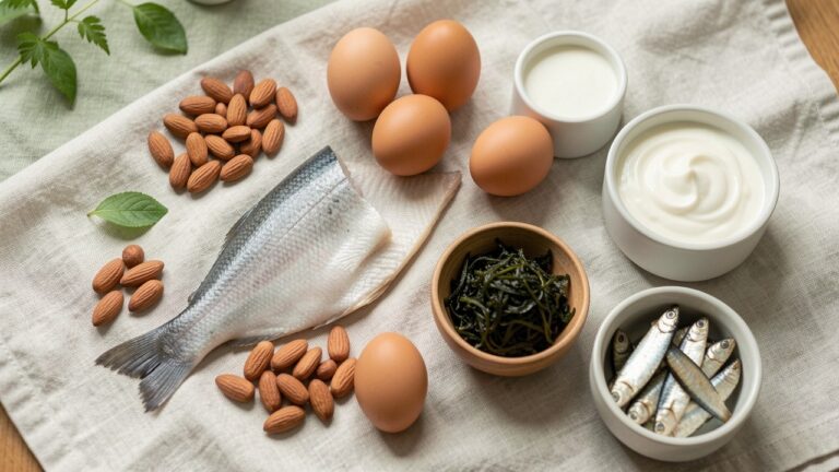 Aliments riches en iode et en selenium pour la thyroide : poisson, oeufs, yaourt, sardines et algues
