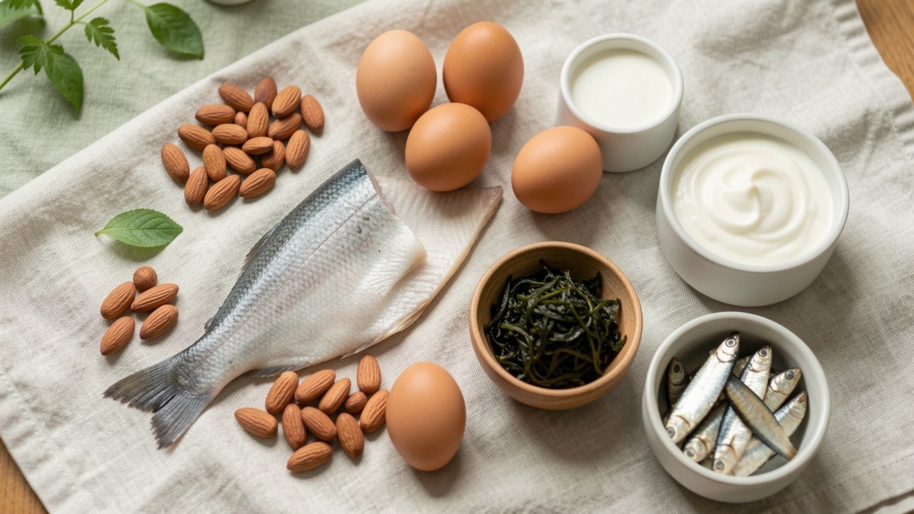 Aliments riches en iode et en selenium pour la thyroide : poisson, oeufs, yaourt, sardines et algues